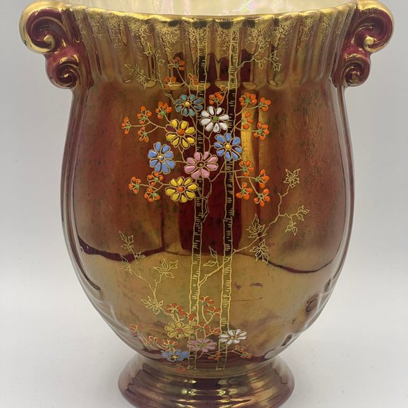 7 inch Tumbling Flowers Vase Crown Devon Fieldings - Picture 8 of 8